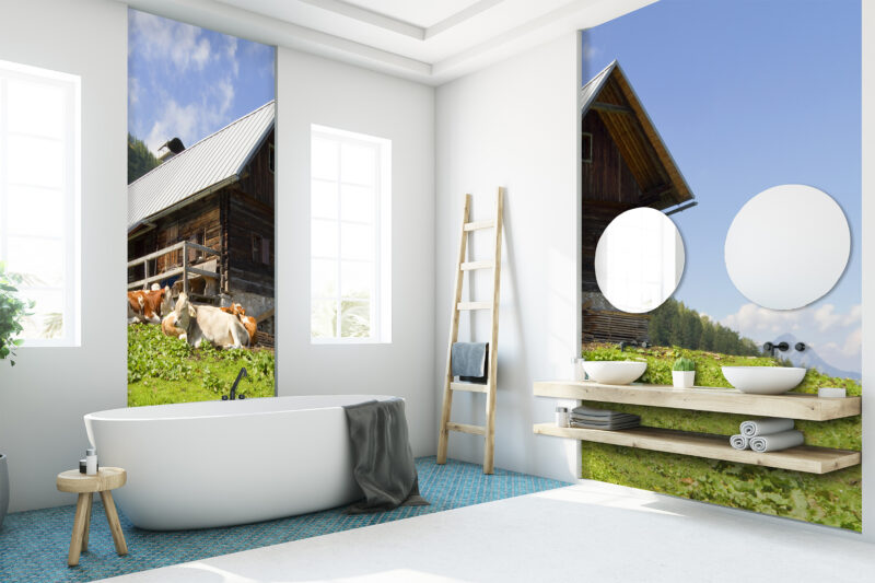 Wandverkleidung Almhütte