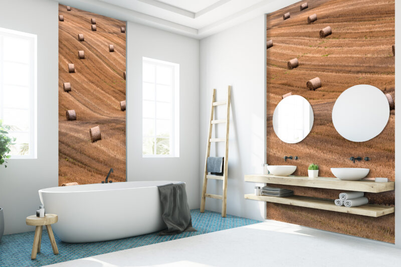 Wandverkleidung Heuballen