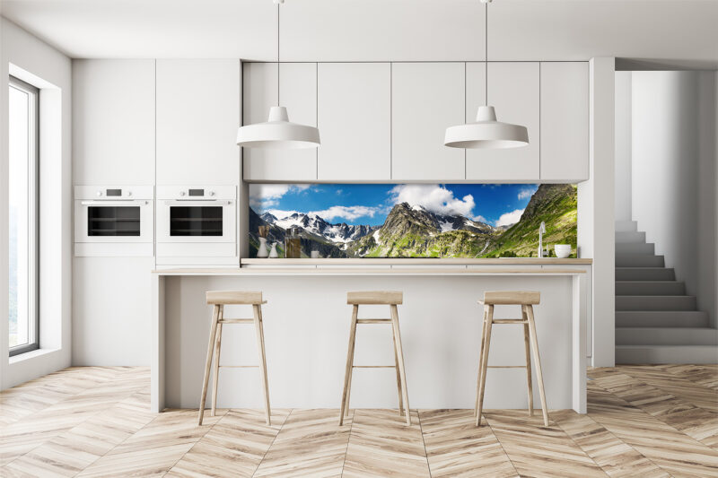 Küchenrückwand Berge