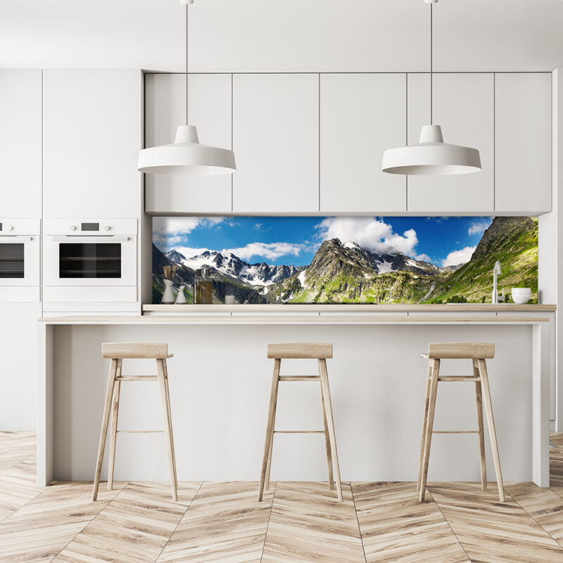 Küchenrückwand Berge