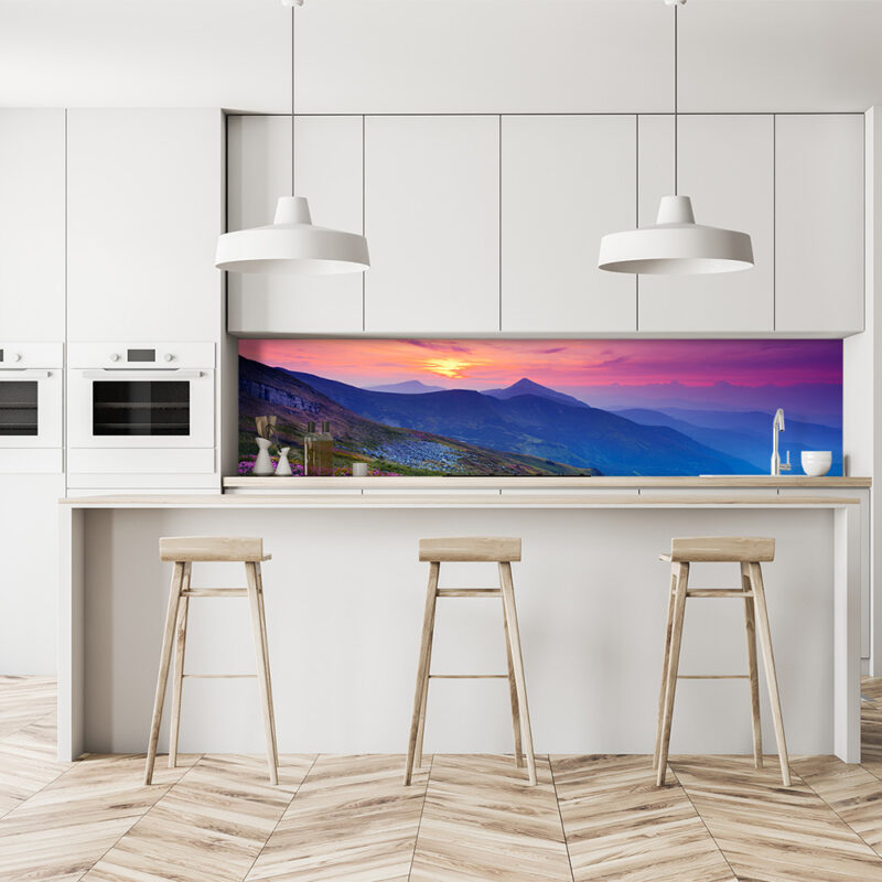 Küchenrückwand Bergpanorama