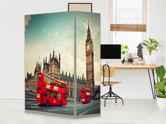 HomeOffice Sichtschutz Paravent Big Ben