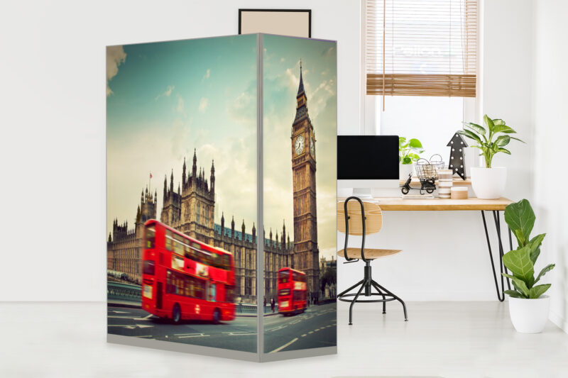 HomeOffice Sichtschutz Paravent Big Ben