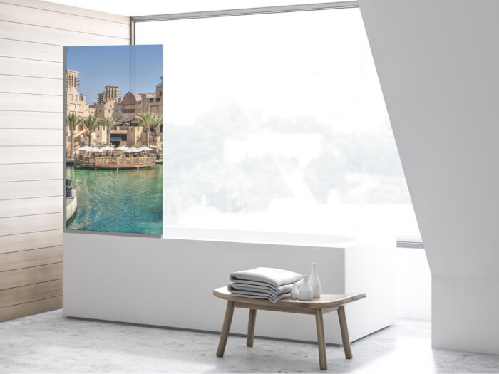 Badezimmerglas_Dubai-Oasis_80x140 Duschtrennwand für Badewannen Dubai Oasis