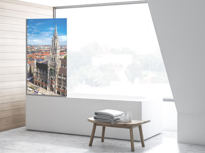 Badezimmerglas_München_80x140 Duschtrennwand für Badewannen München