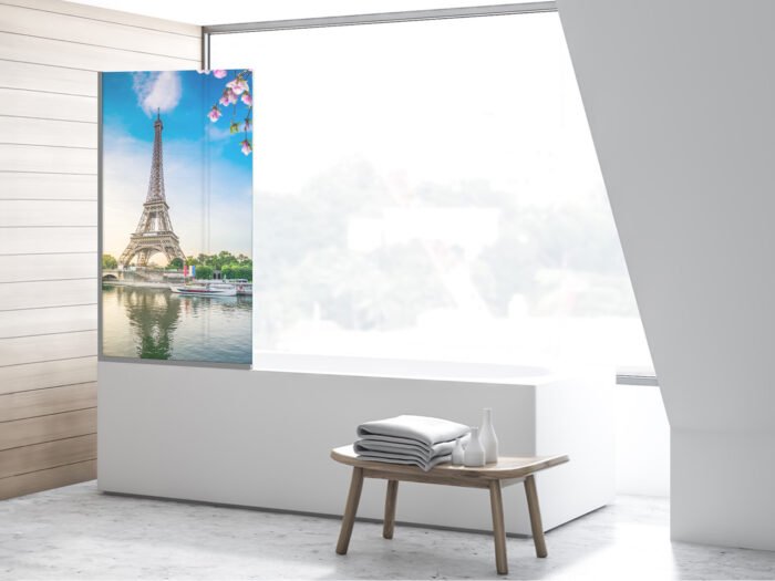 Badezimmerglas_Paris_80x140 Duschtrennwand für Badewannen Paris