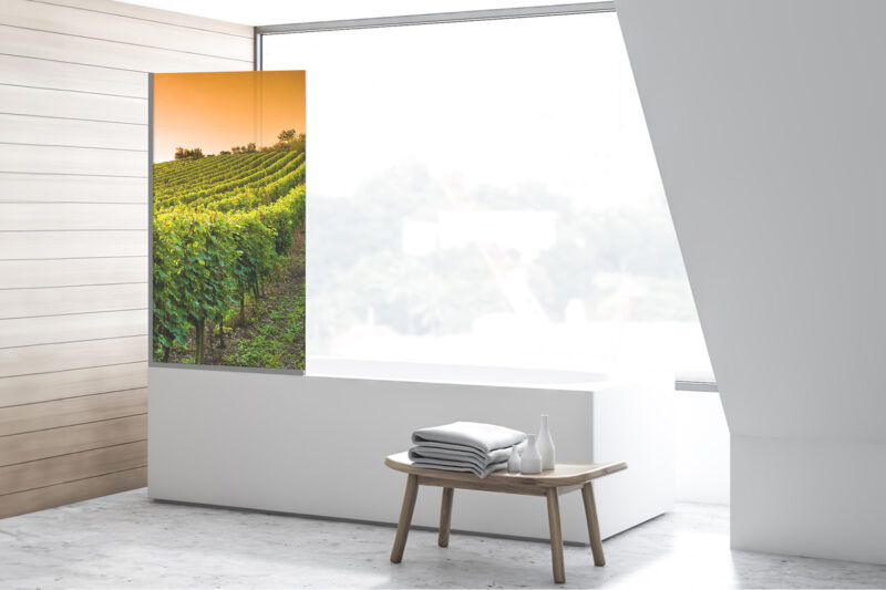 Duschtrennwand für Badewannen Weinberg
