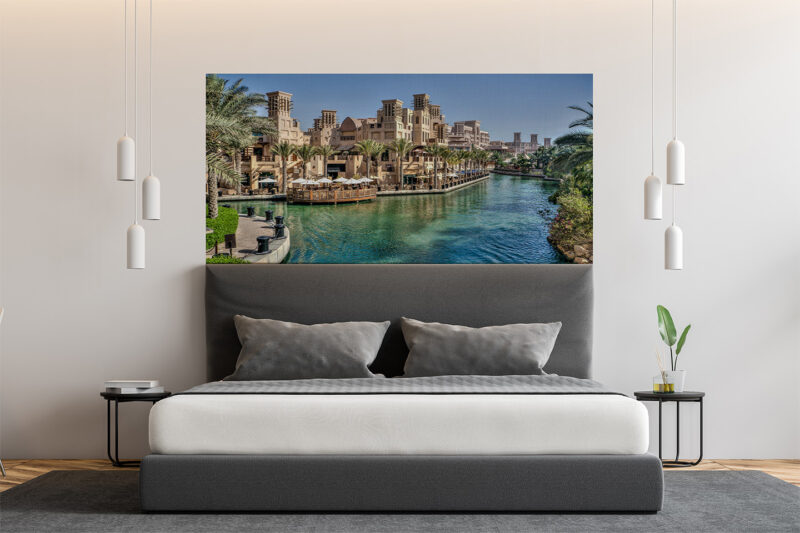 Bettkopfteil_Dubai-Oasis_Tapete Bettkopfteil Dubai Oasis