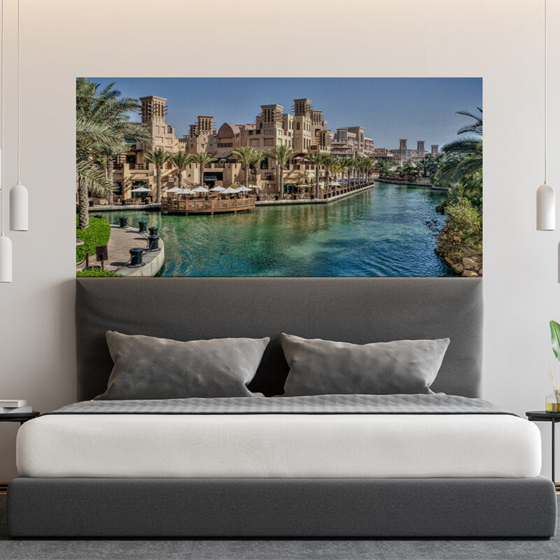 Bettkopfteil_Dubai-Oasis_Tapete Bettkopfteil Dubai Oasis