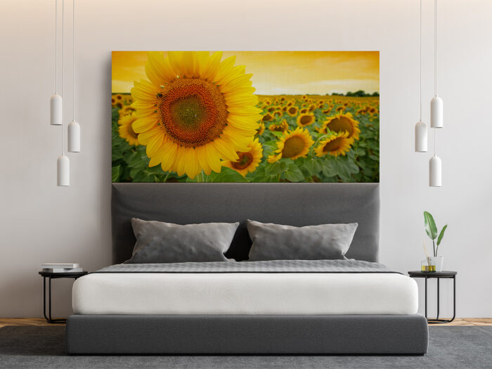 Bettkopfteil Sonnenblume