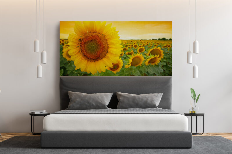 Bettkopfteil Sonnenblume