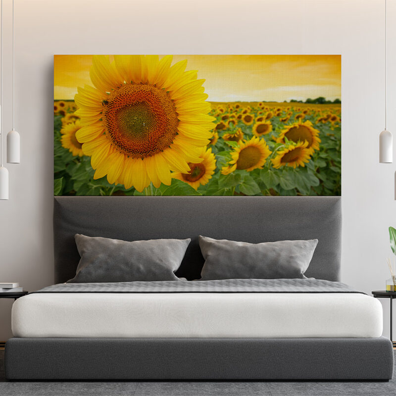 Bettkopfteil Sonnenblume