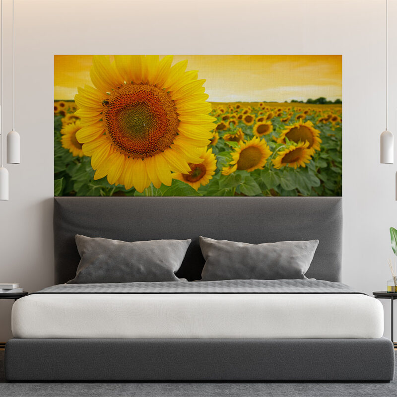 Bettkopfteil Sonnenblume