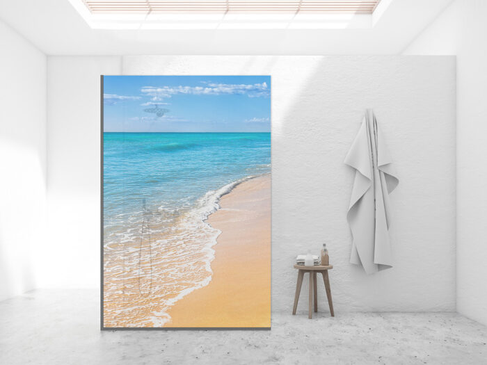 Duschtrennwand_140x120_Beach Duschtrennwand für Walk-in Duschen Beach