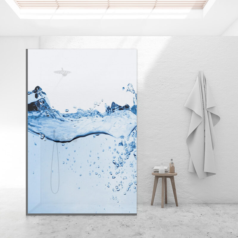 Duschtrennwand für Walk-in Duschen Im Wasser