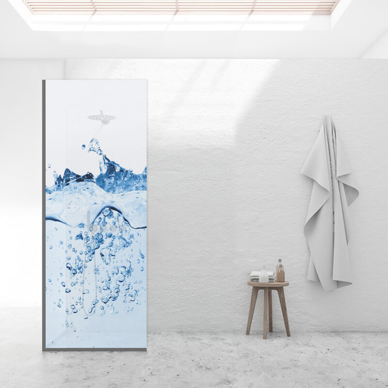 Duschtrennwand für Walk-in Duschen Im Wasser