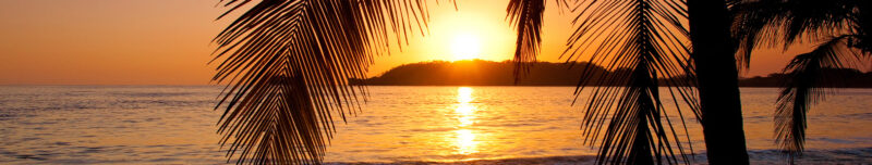 Auflegeglas für Kommoden Sonnenuntergang am Strand