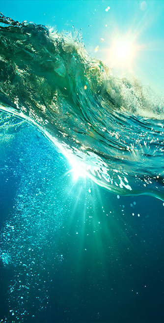 Duschtrennwand für Badewannen Unterwasser
