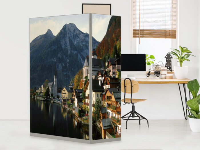 HomeOffice Sichtschutz Paravent Hallstatt