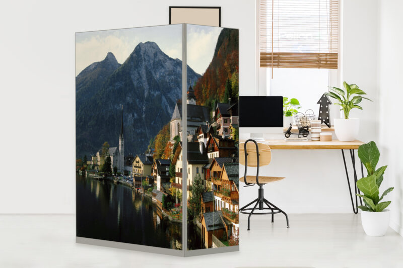 HomeOffice Sichtschutz Paravent Hallstatt