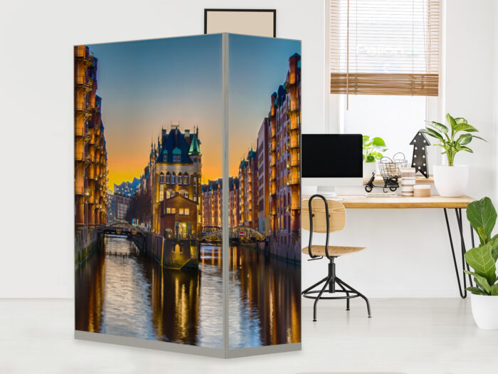 HomeOffice Sichtschutz Paravent Hamburg