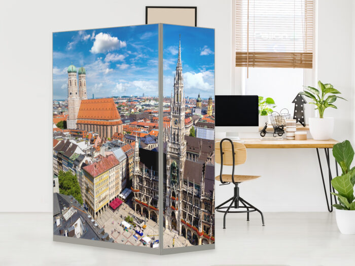 Paravant_München HomeOffice Sichtschutz Paravent München
