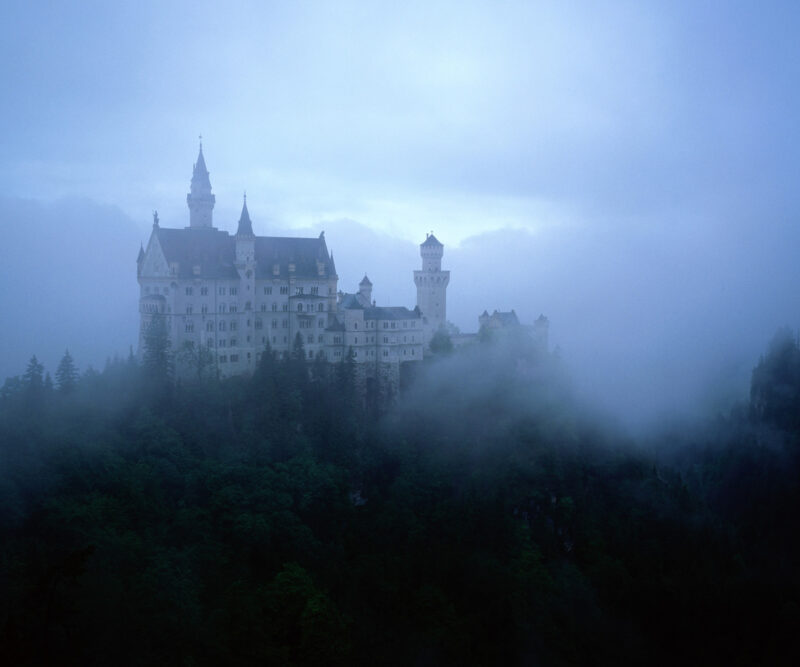 HomeOffice Sichtschutz Paravent Neuschwanstein