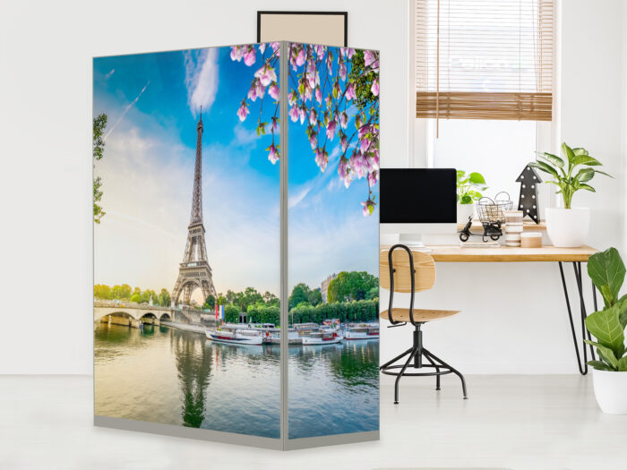HomeOffice Sichtschutz Paravent Paris