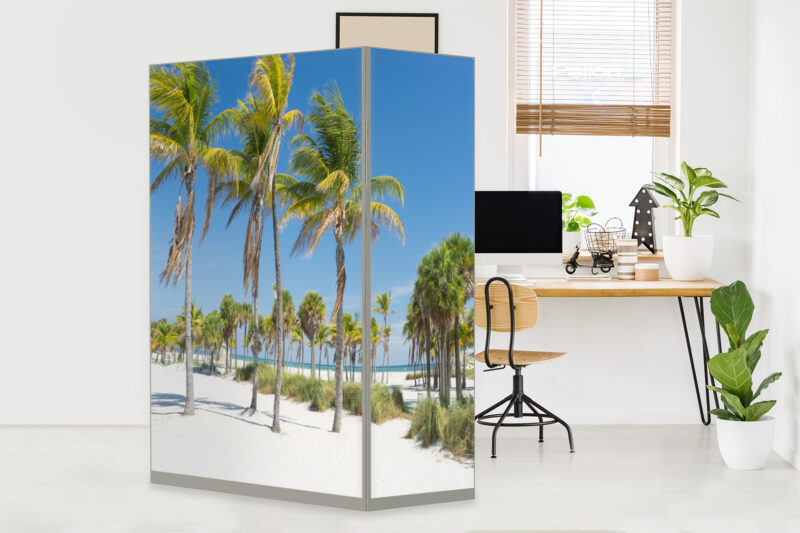 HomeOffice Sichtschutz Paravent Sommerglück