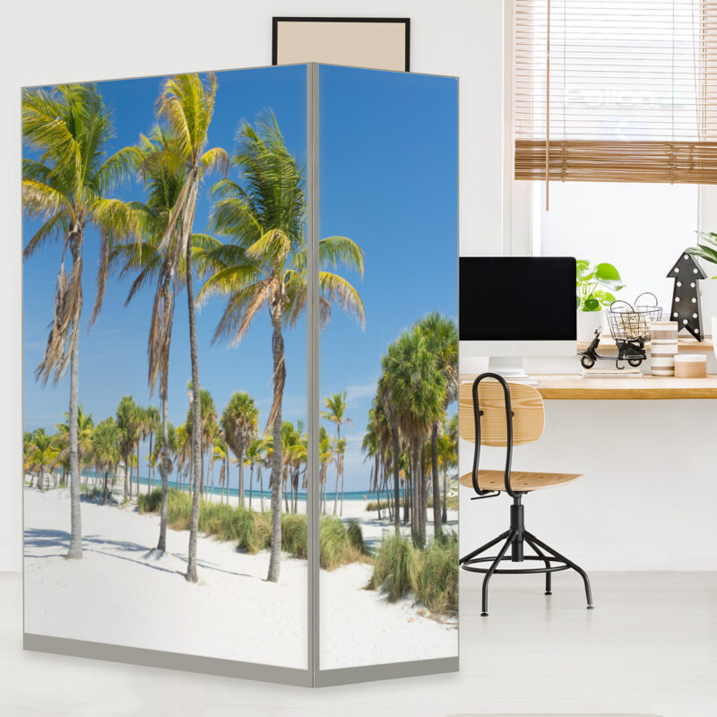 HomeOffice Sichtschutz Paravent Sommerglück