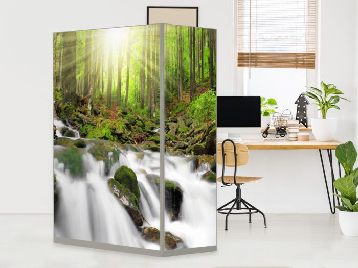 Paravant_Waldbach HomeOffice Sichtschutz Paravent Waldbach