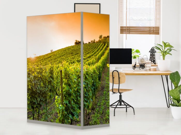 Paravant_Weinberg HomeOffice Sichtschutz Paravent Weinberg