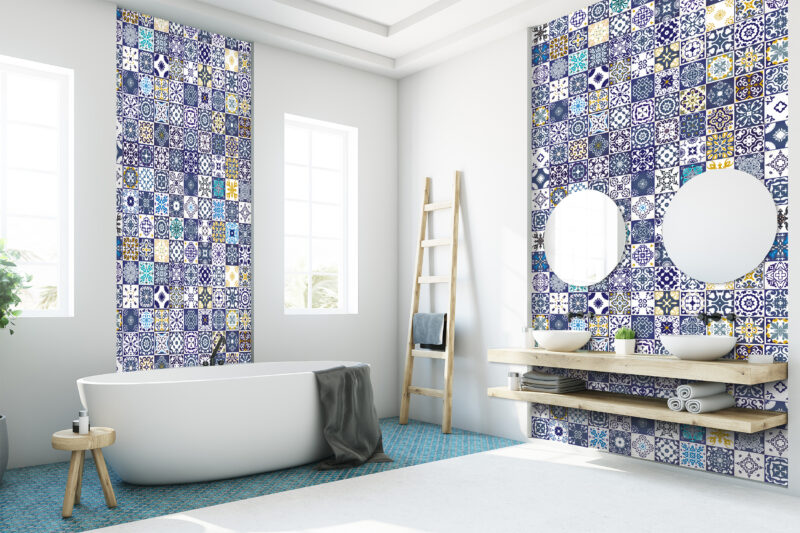 Wandverkleidung Azura-Blue
