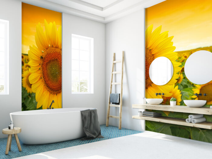 Wandverkleidung_Sonnenblume Wandverkleidung Sonnenblume