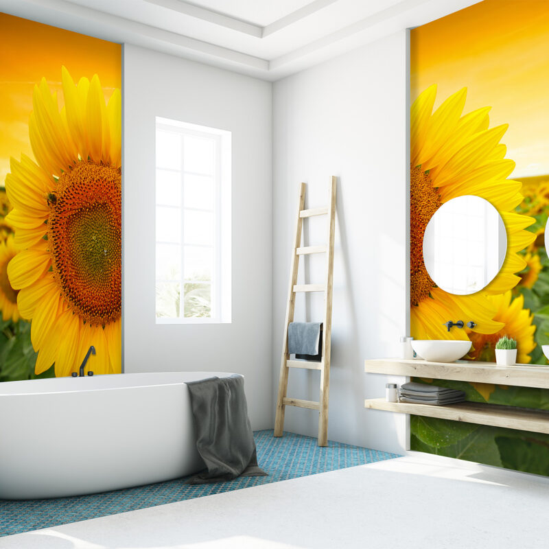 Wandverkleidung Sonnenblume
