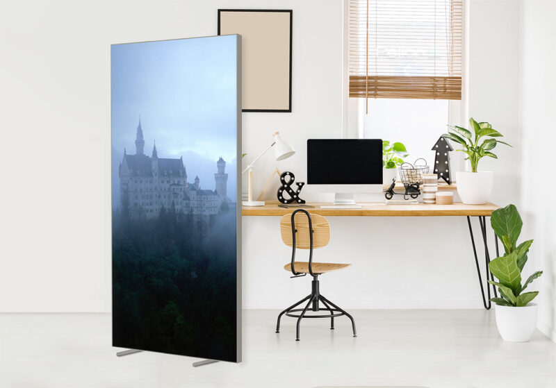 Trennwand_100x200cm_Neuschwanstein Sichtschutz Trennwand Neuschwanstein