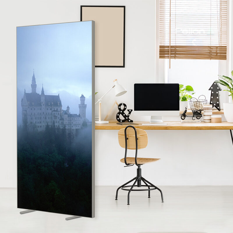 Trennwand_100x200cm_Neuschwanstein Sichtschutz Trennwand Neuschwanstein