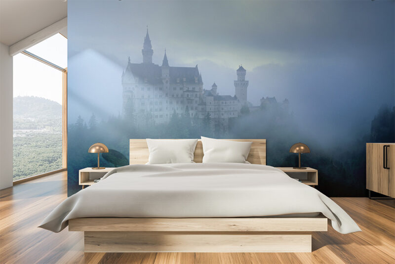 Tapete_Schlafzimmer_Neuschwanstein Tapete Neuschwanstein