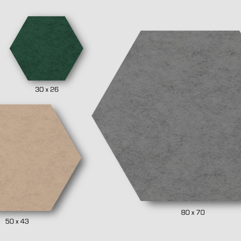 Hexagon_Groessen Pinboard Hexagon