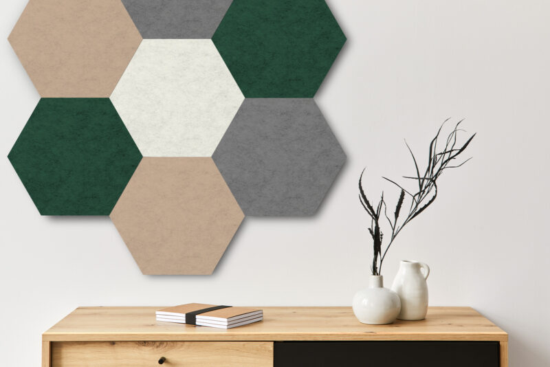 Pinnwand_Hexagon Pinboard Hexagon