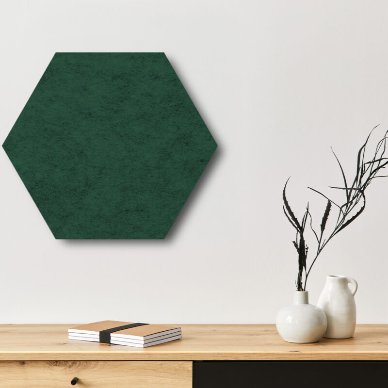 Pinnwand_Hexagon_grün Pinboard Hexagon