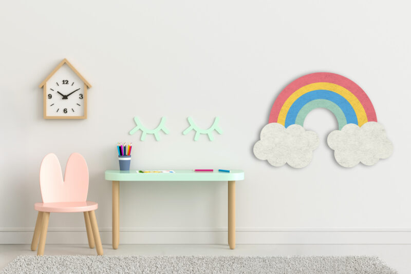Pinnwand_Kinder_Regenbogen Pinboard Regenbogen