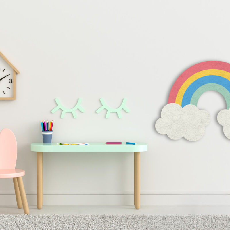 Pinnwand_Kinder_Regenbogen Pinboard Regenbogen