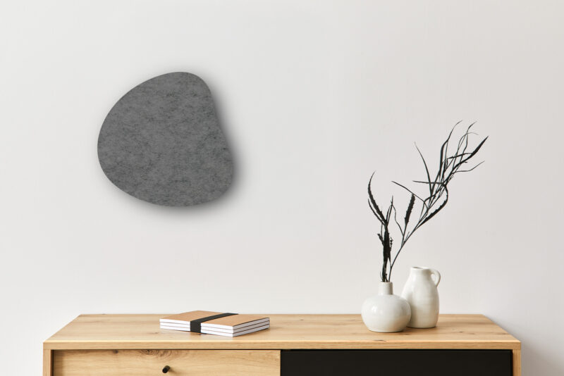 Pinnwand_Pebble-grau Pinboard Pebble
