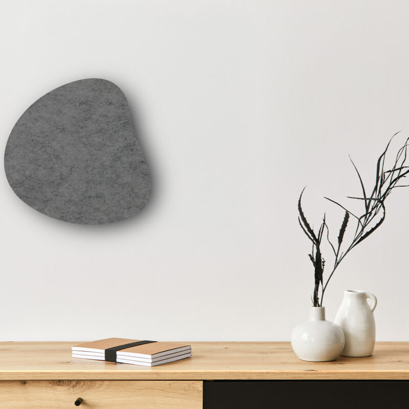 Pinnwand_Pebble-grau Pinboard Pebble
