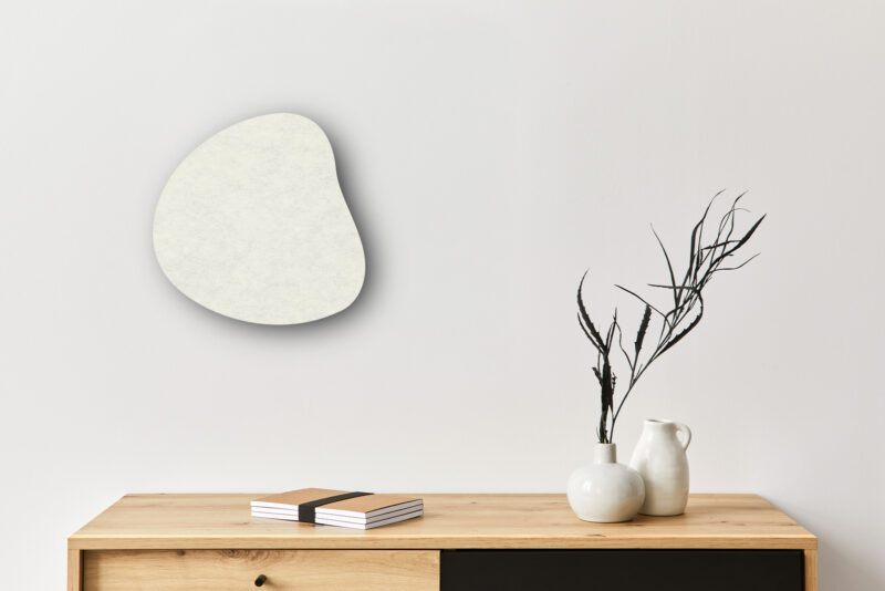 Pinnwand_Pebble-weiß Pinboard Pebble